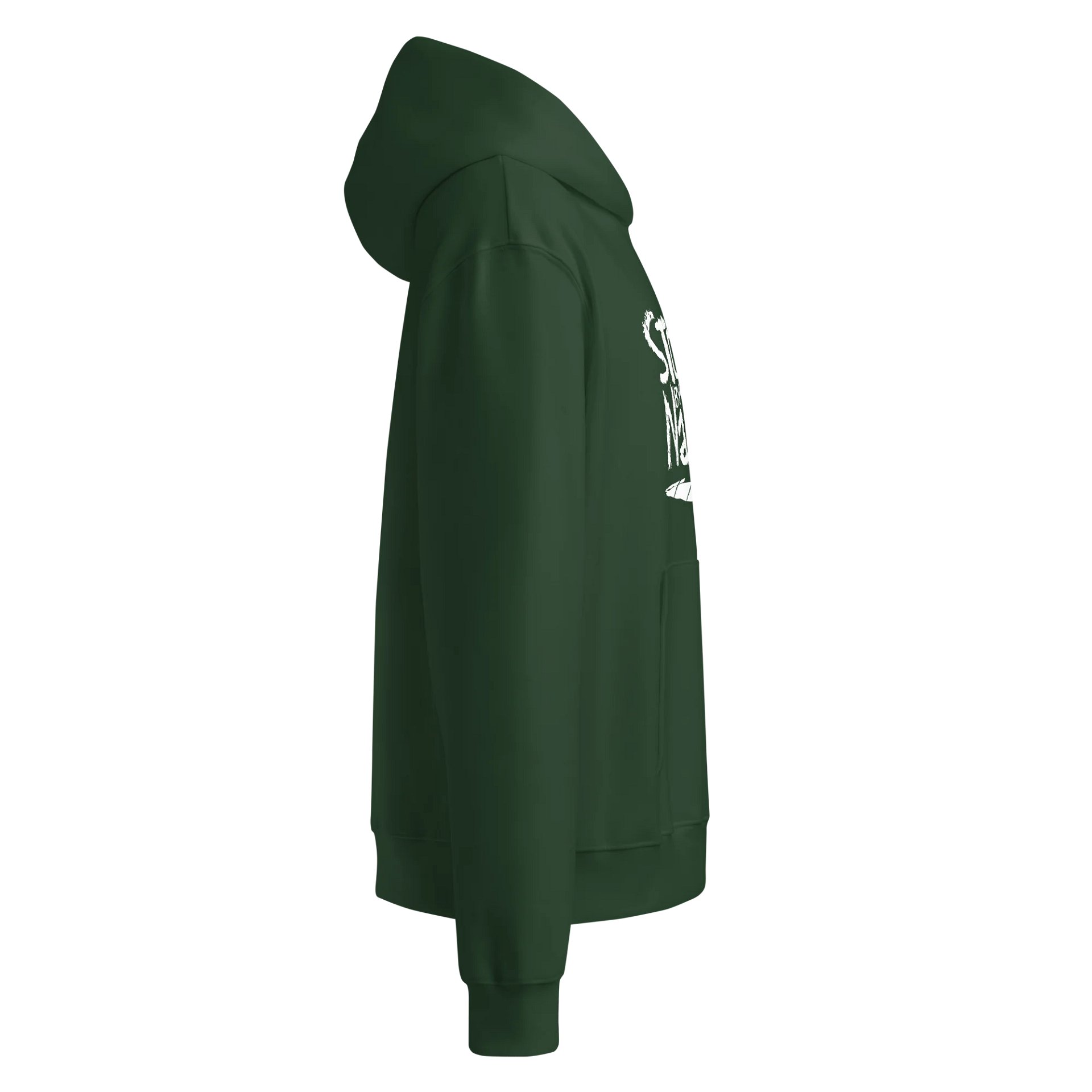 STONER BY NATURE WHITE JOINT HOODIE GREEN product image (4)