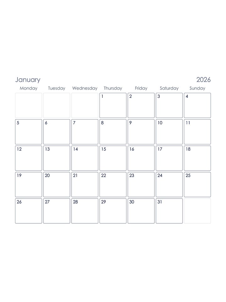 月历 Month Calendar product image (1)