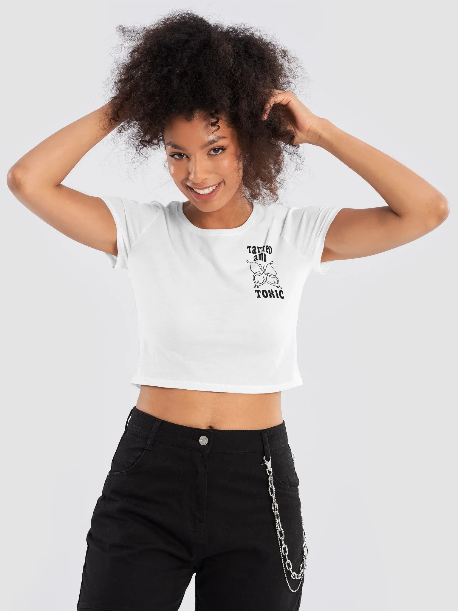 Tatted And Toxic Crop Top product image (9)