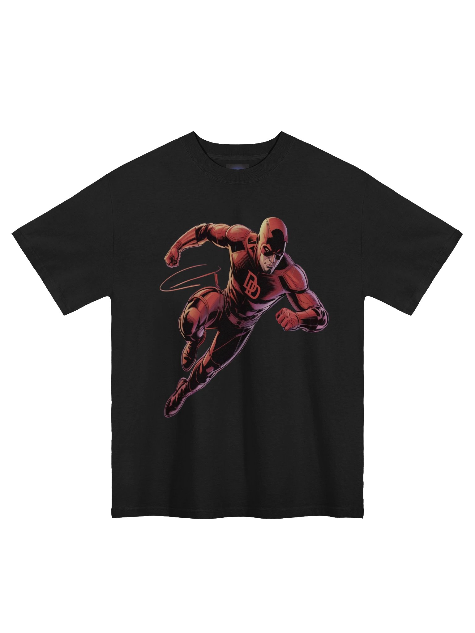Daredevil's Shadow Leap – Premium Oversized Faded T-Shirt product image (3)