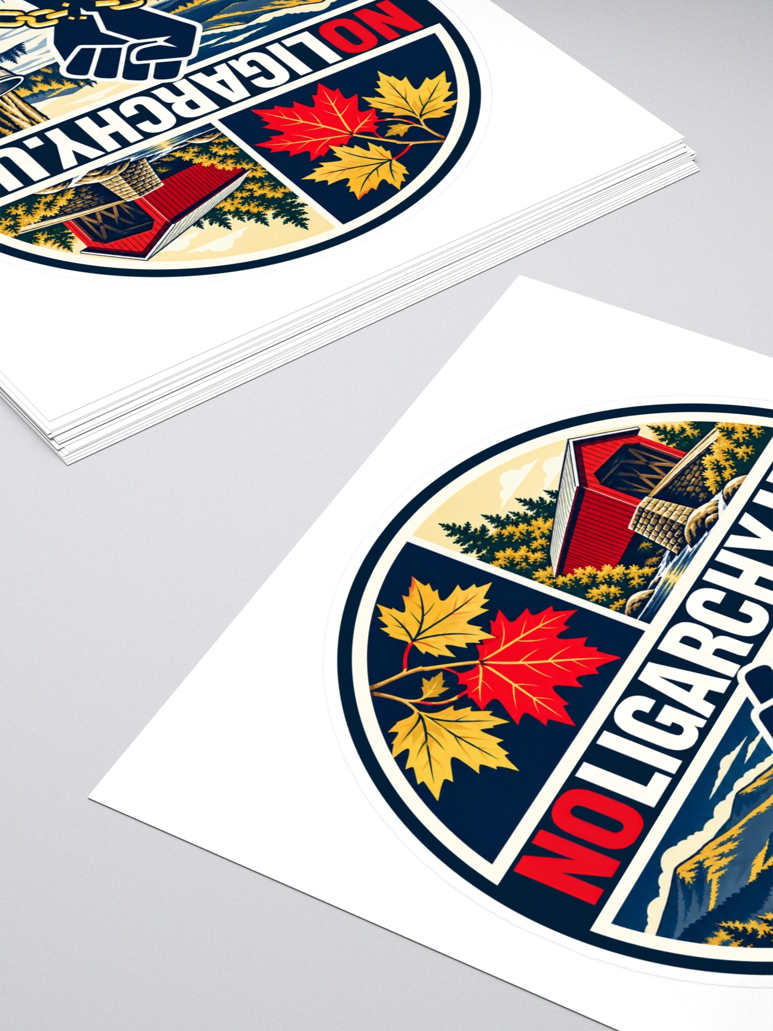 Vermont NOLIGARCHY.US sticker product image (4)