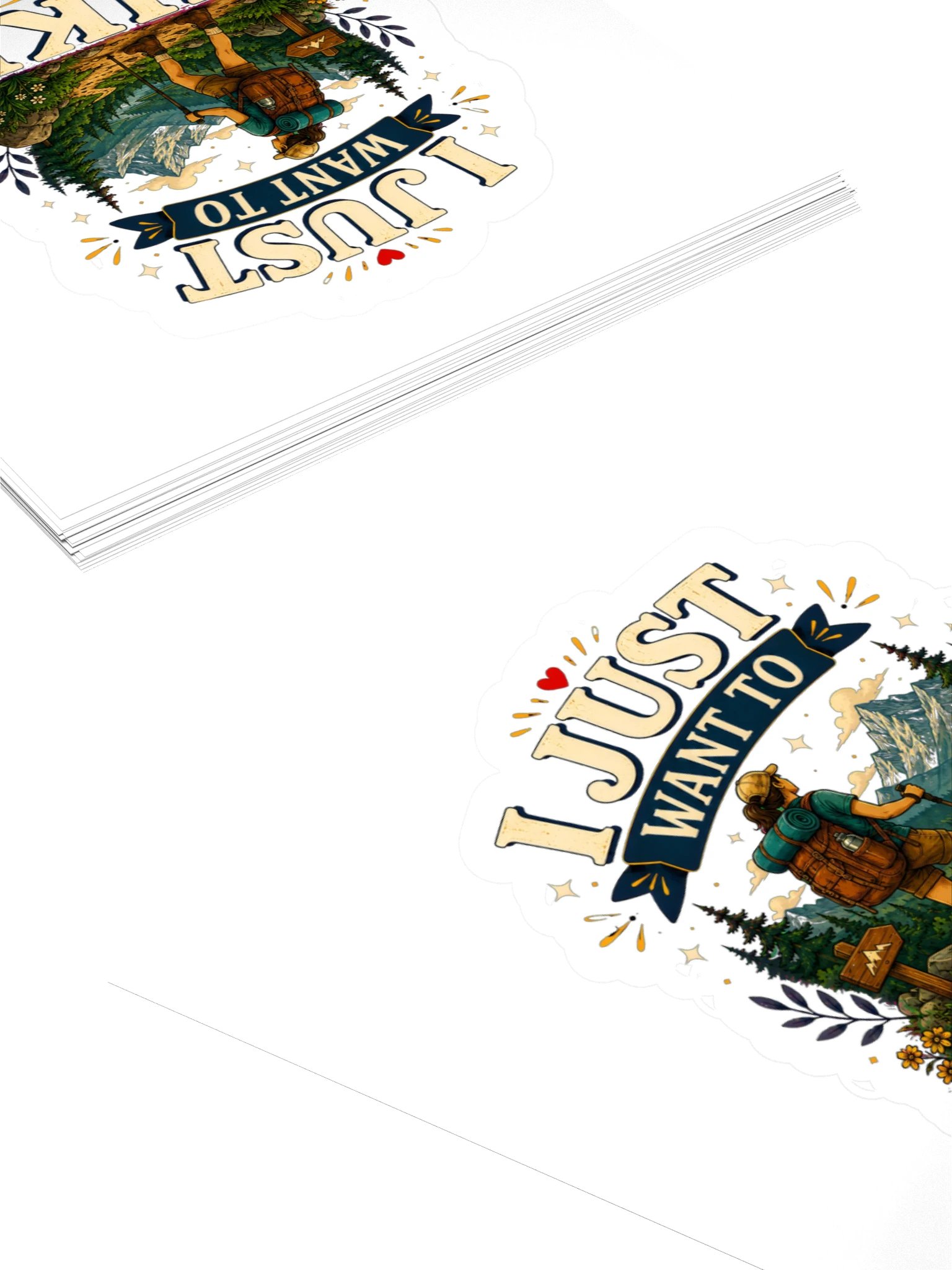 I Just Want To Hike Sticker product image (4)
