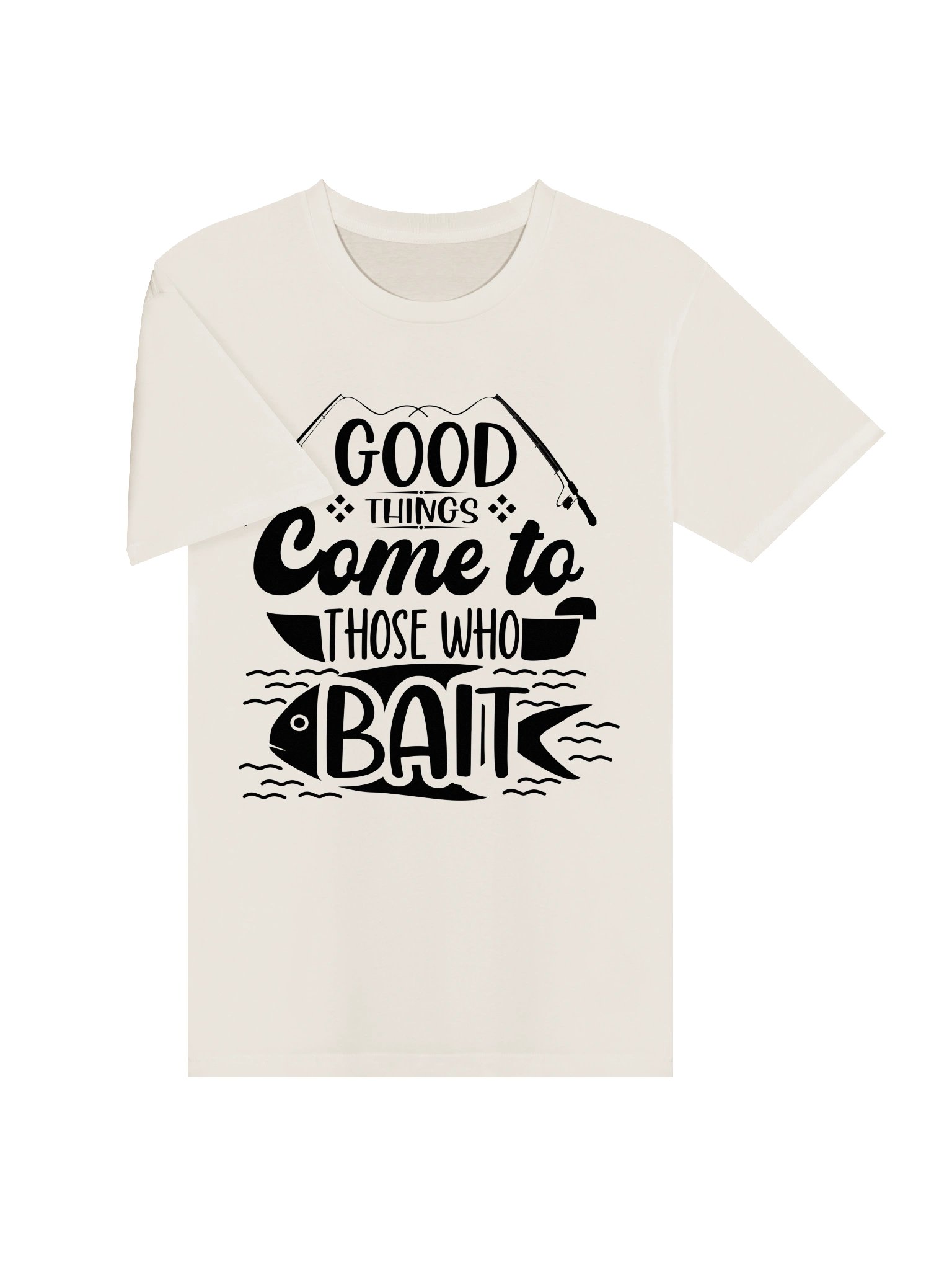 Good Things Come to Those Who Bait – Funny Fishing Quote Graphic, Vintage Angler Design product image (10)