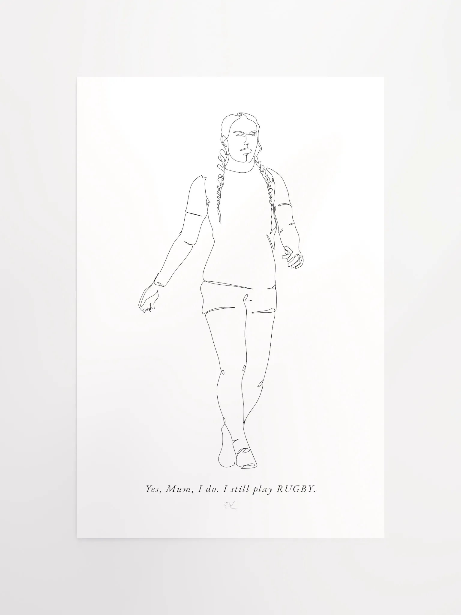 of course I still play <3 Rugby Poster product image (10)