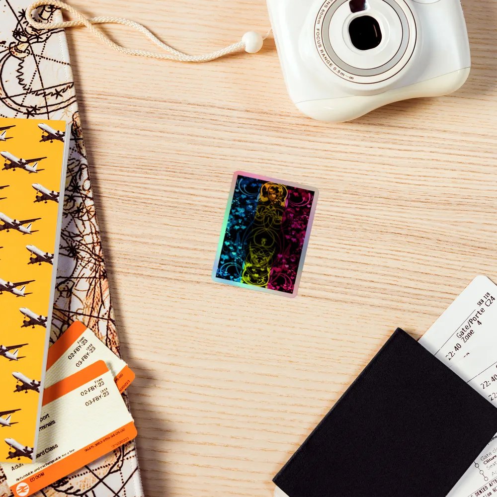 Pansexual Pride Flag Sticker (Flourish Variation) product image (7)