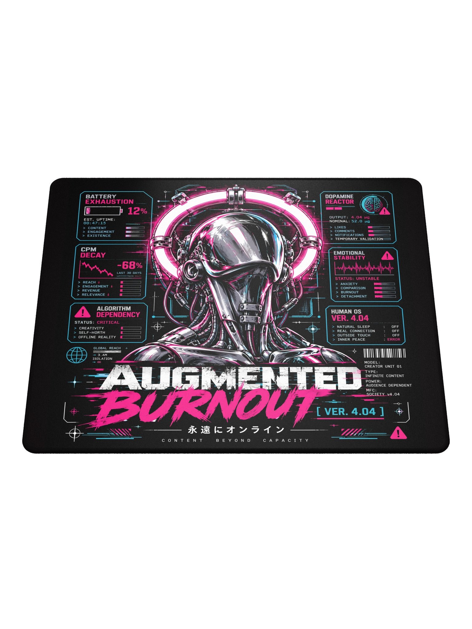 The Augmented Burnout Extended Gaming Mouse Pad product image (3)