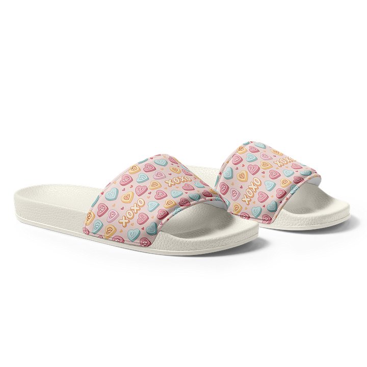 XOXO Heart Pattern Women's Slides product image (2)