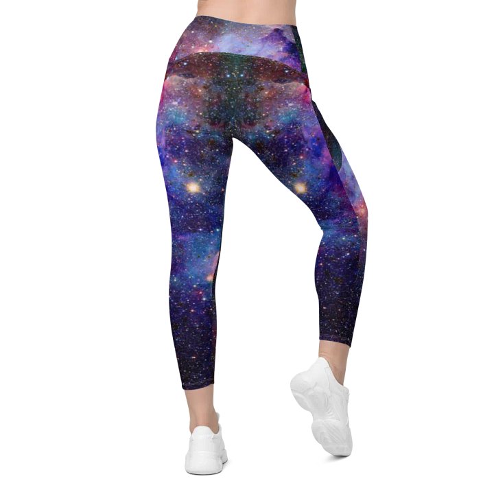 Leggings mit Allover-Print und Taschen, Galaxy1 product image (2)