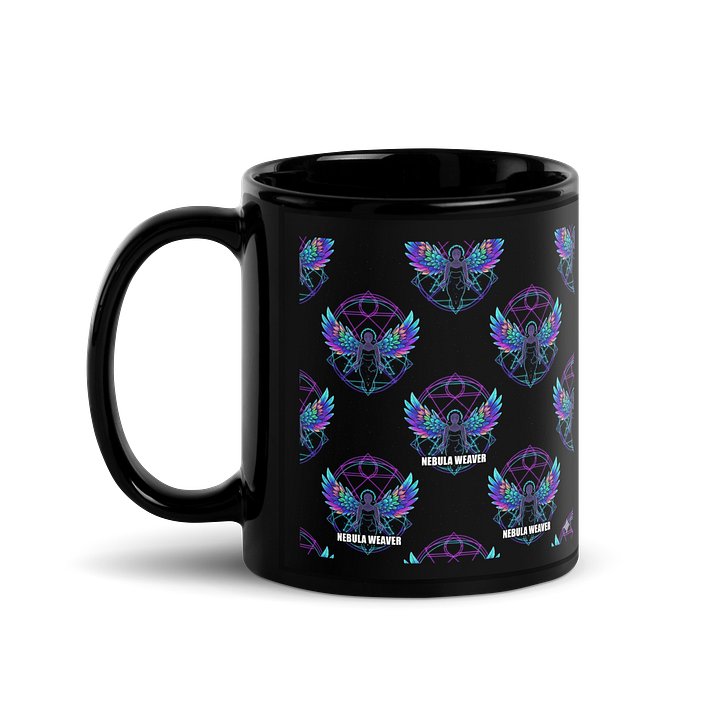 Nebula Weaver Black Glossy Mug product image (1)