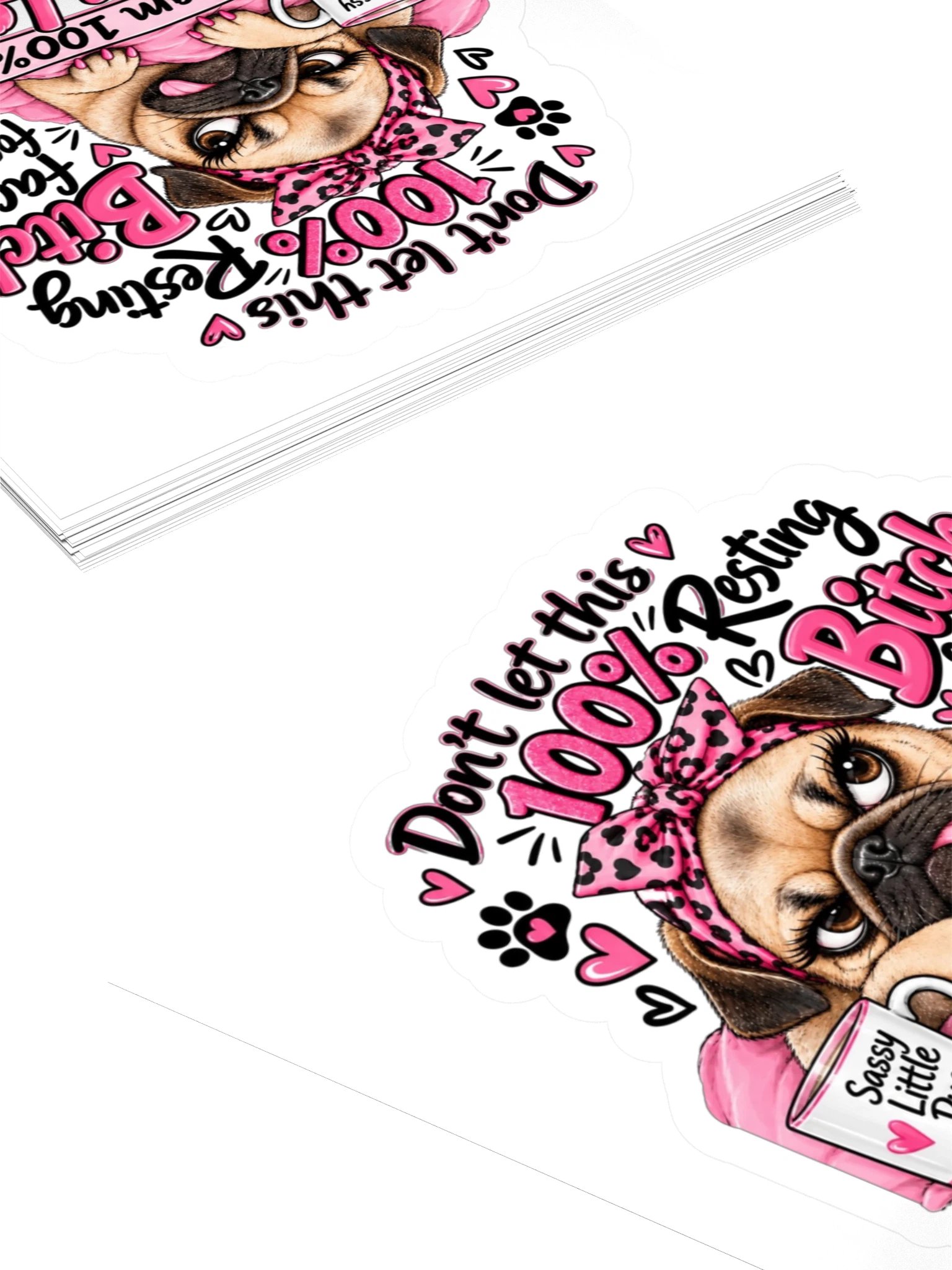 Don't Let This 100% Bitch Kiss-Cut Sticker product image (4)