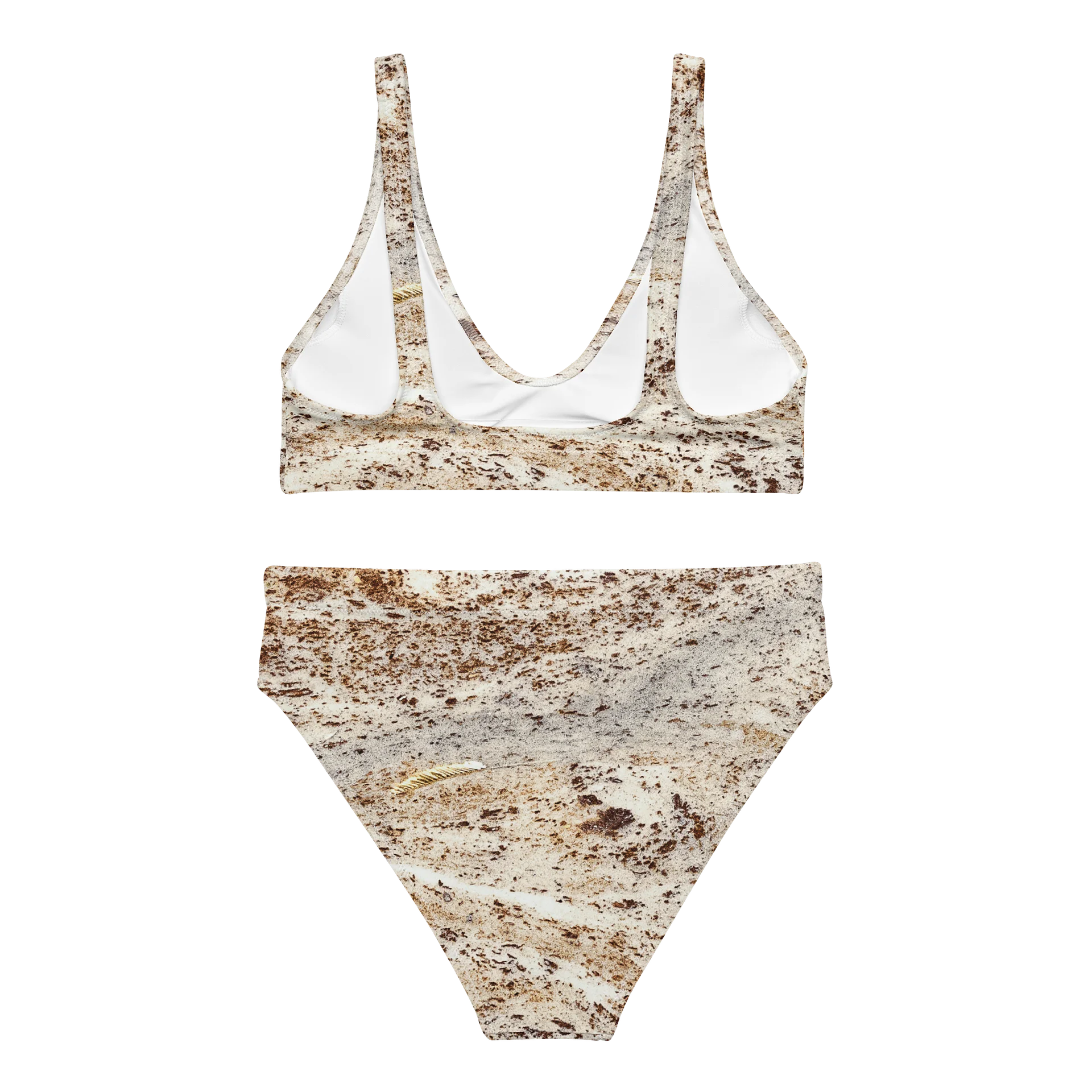 Espresso Swirl All-Over Print Recycled High-Waisted Bikini product image (2)