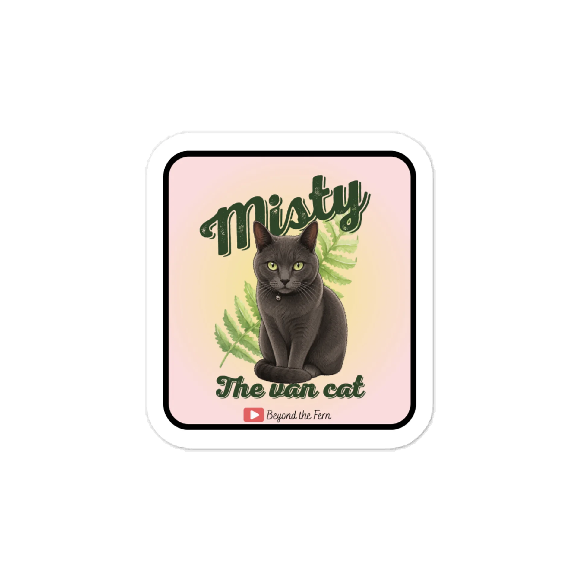 Misty the van cat sticker product image (1)