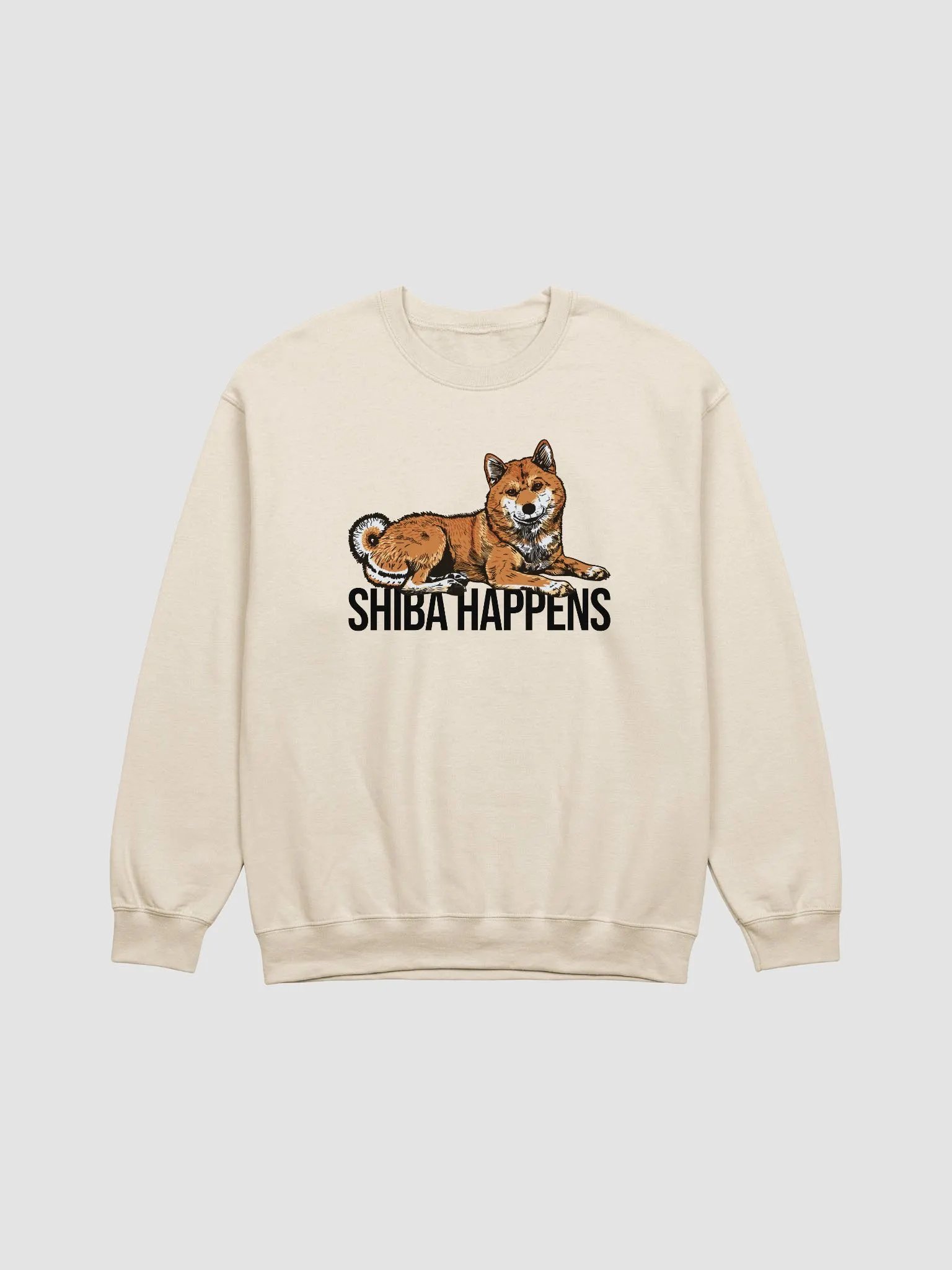 Shiba Happens Sweatshirt of a Shiba Inu | Funny Shirt for Shiba Inu Paw-rents product image (1)