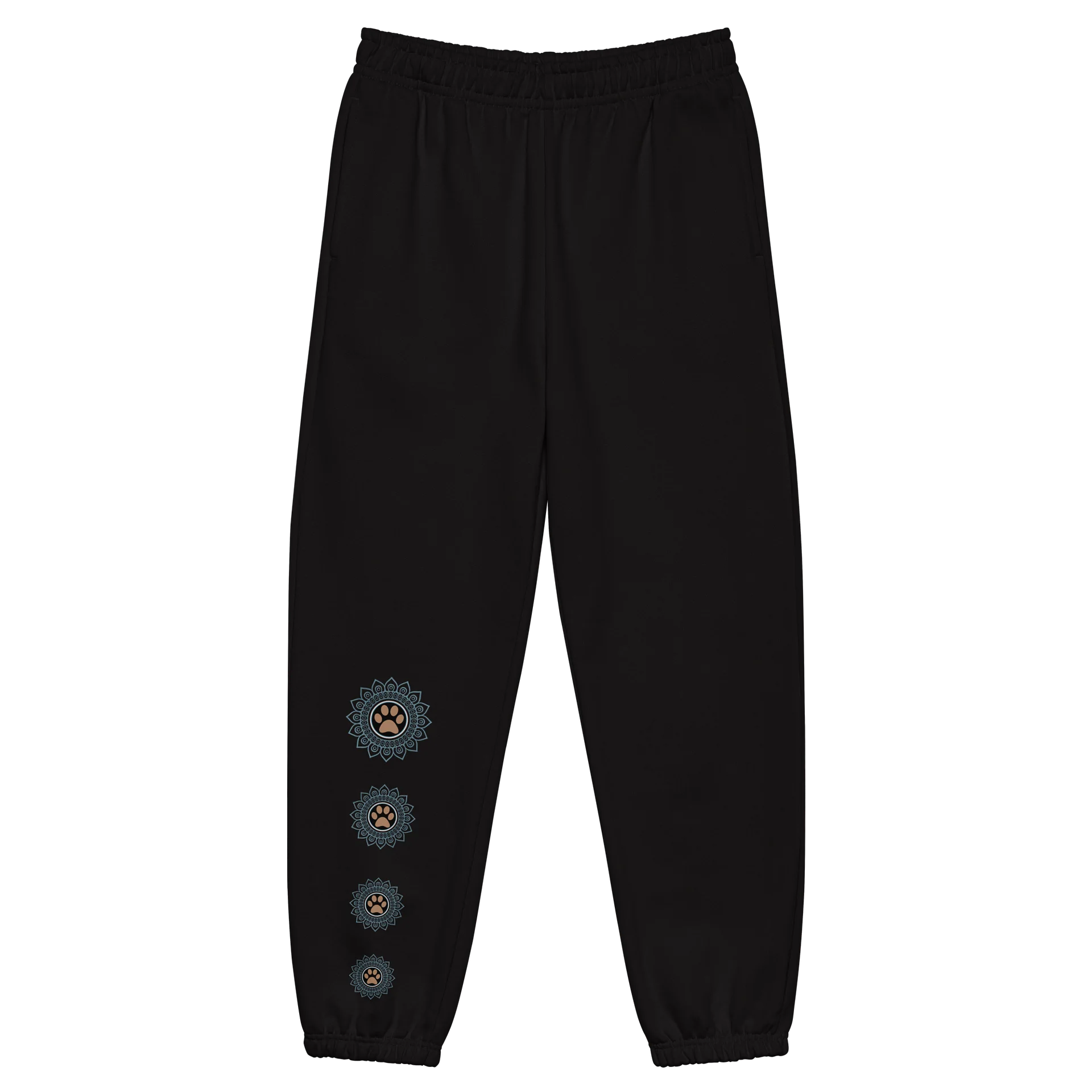Paws and Reflect Mandala Paw Print Heavyweight Yoga Sweatpants product image (5)