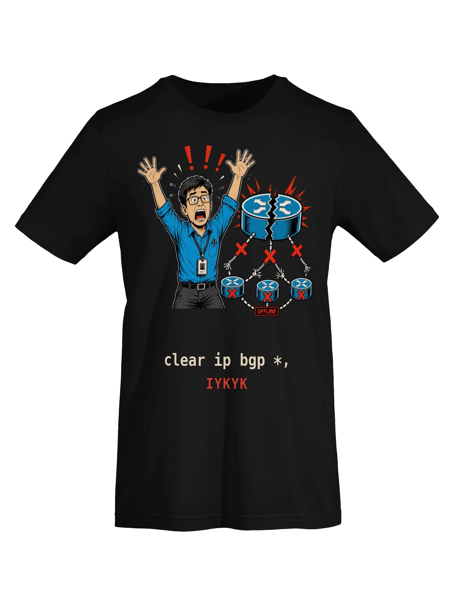clear ip bgp * — IYKYK Tee (version 7) product image (5)