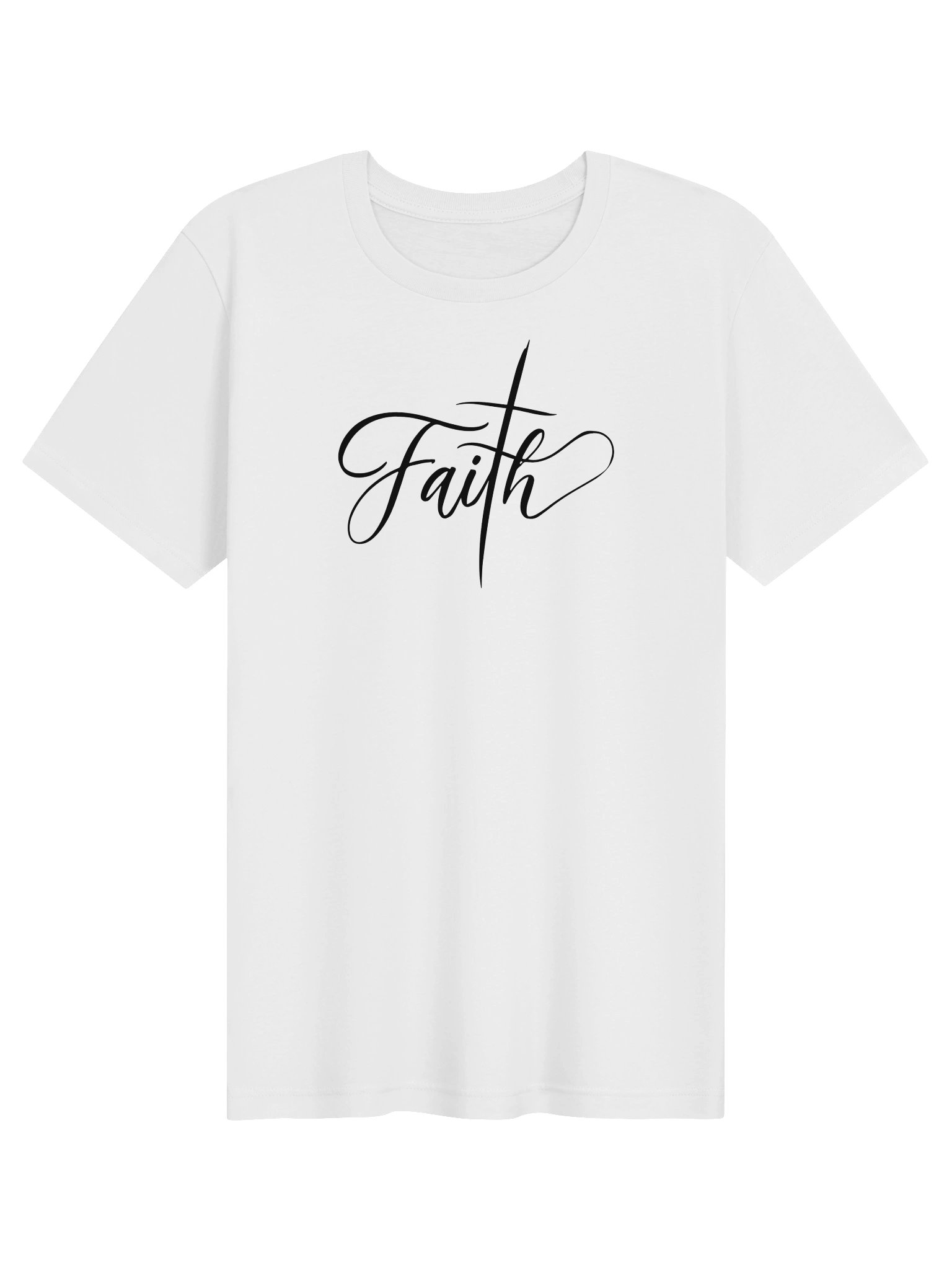 Faith Cross Symbol Graphic T-Shirt | Unisex Bible Verse Tee product image (1)