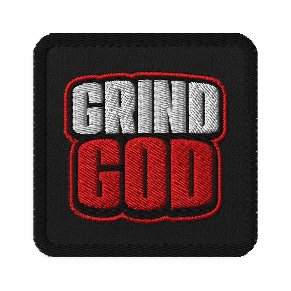 GRIND GOD Embroidered Patch product image (1)