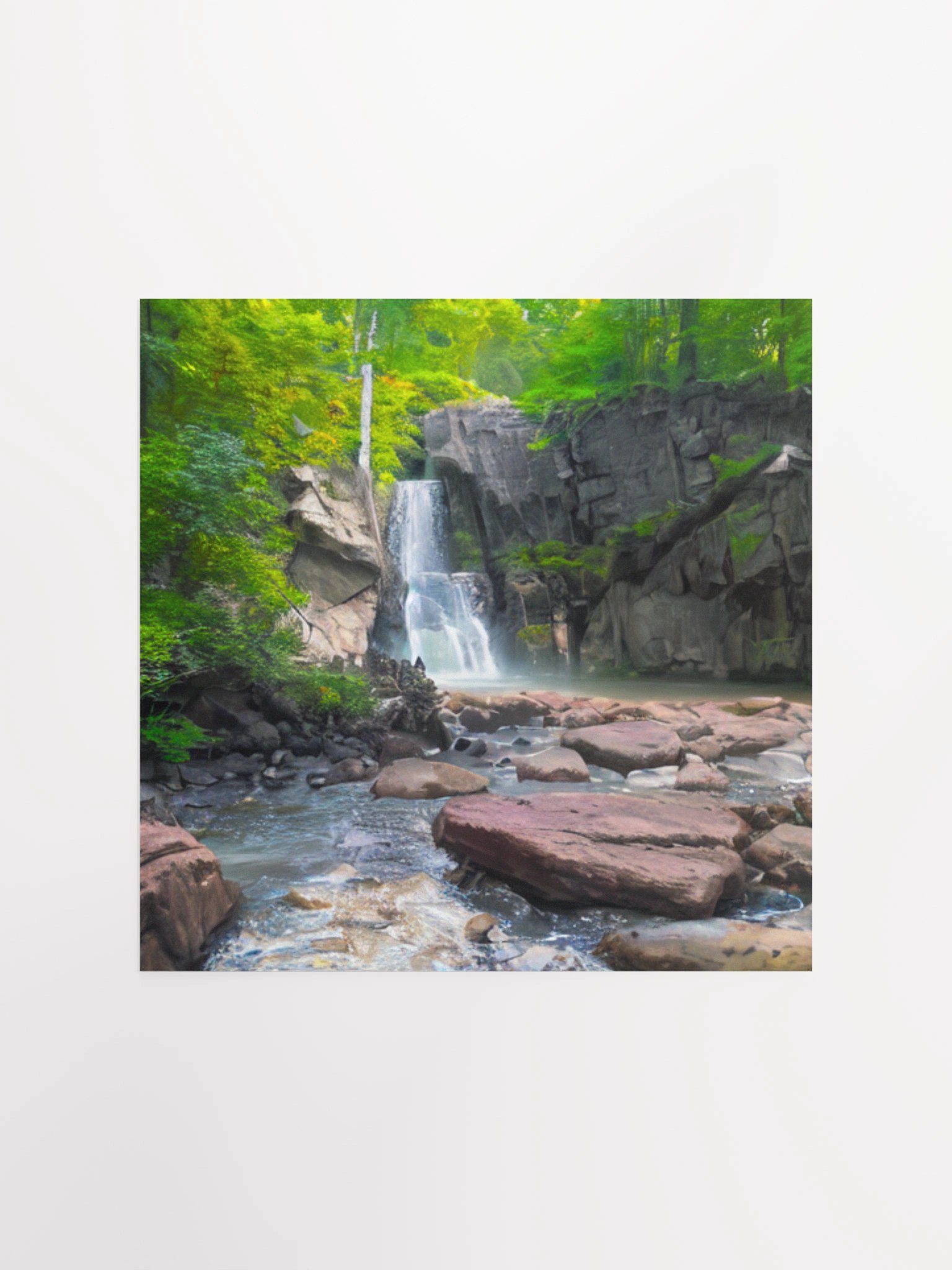 Tranquil Cascading Waters Poster product image (1)
