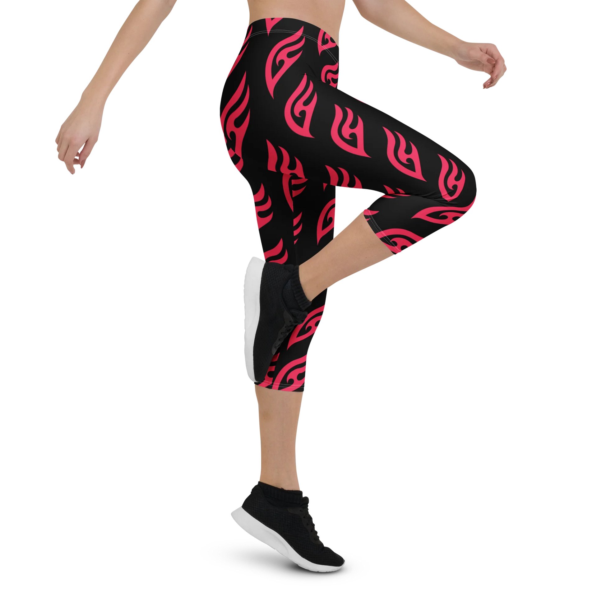 EMBER All-Over Flame Capri Leggings product image (5)