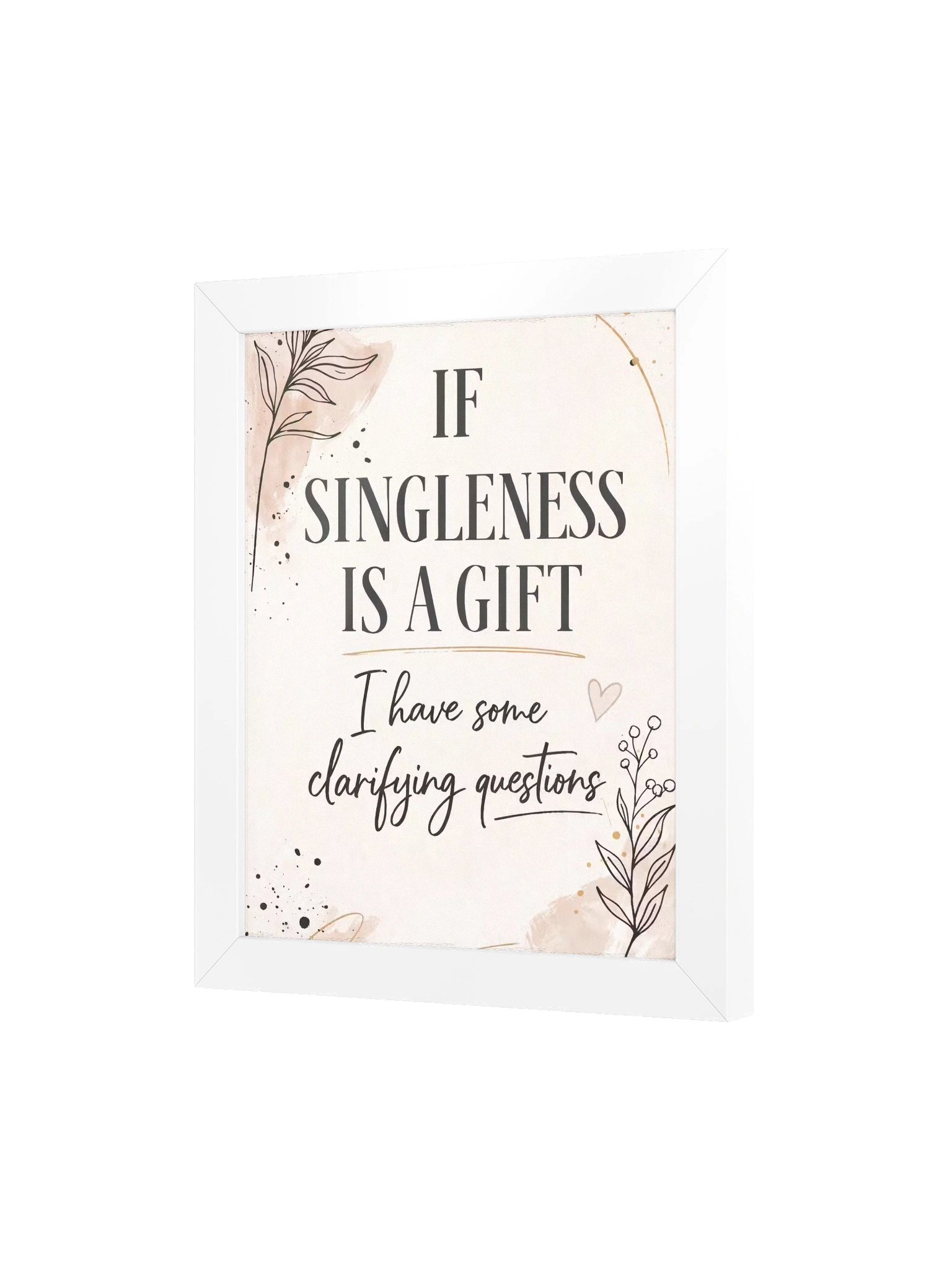 If Singleness Is a Gift | Christian Wall Art for Singles product image (4)