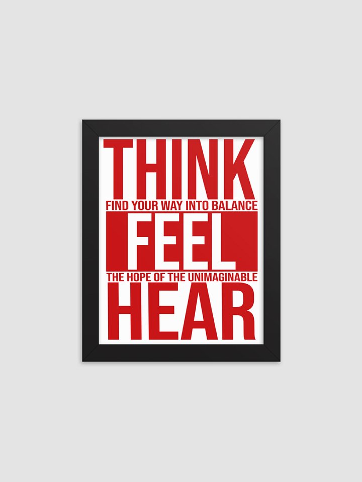 Chaos Theory 'Think Feel Hear' Poster product image (1)
