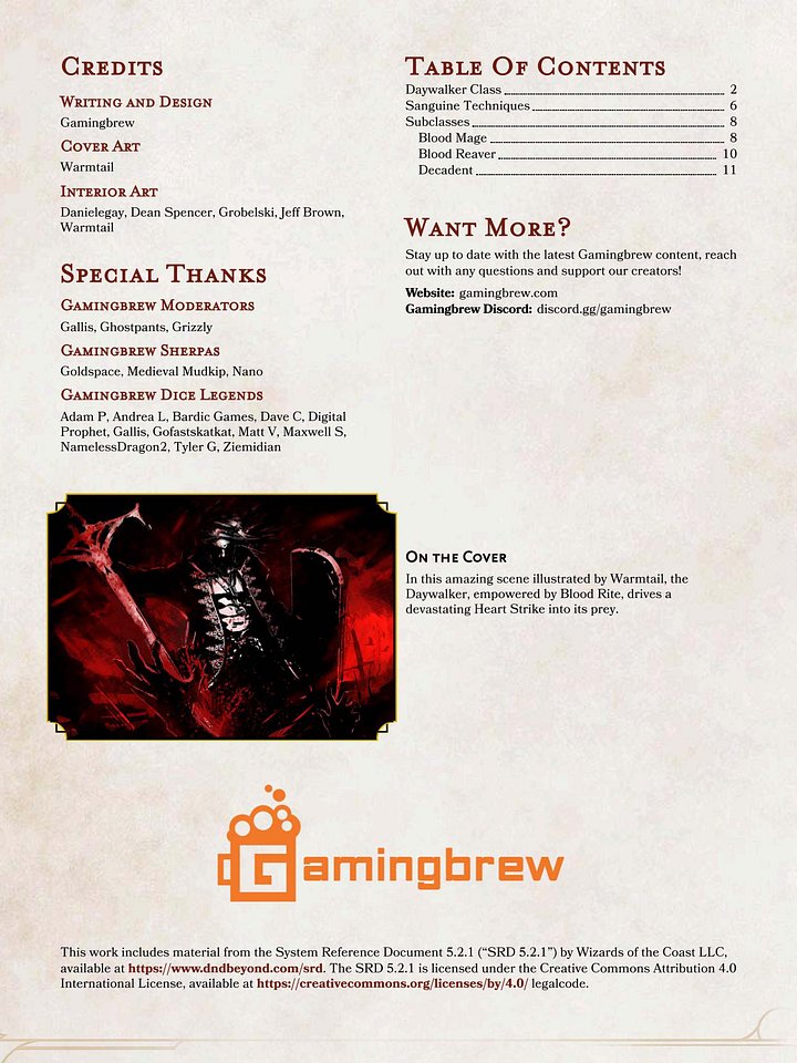 Daywalker 5E & 5.5E Class product image (2)