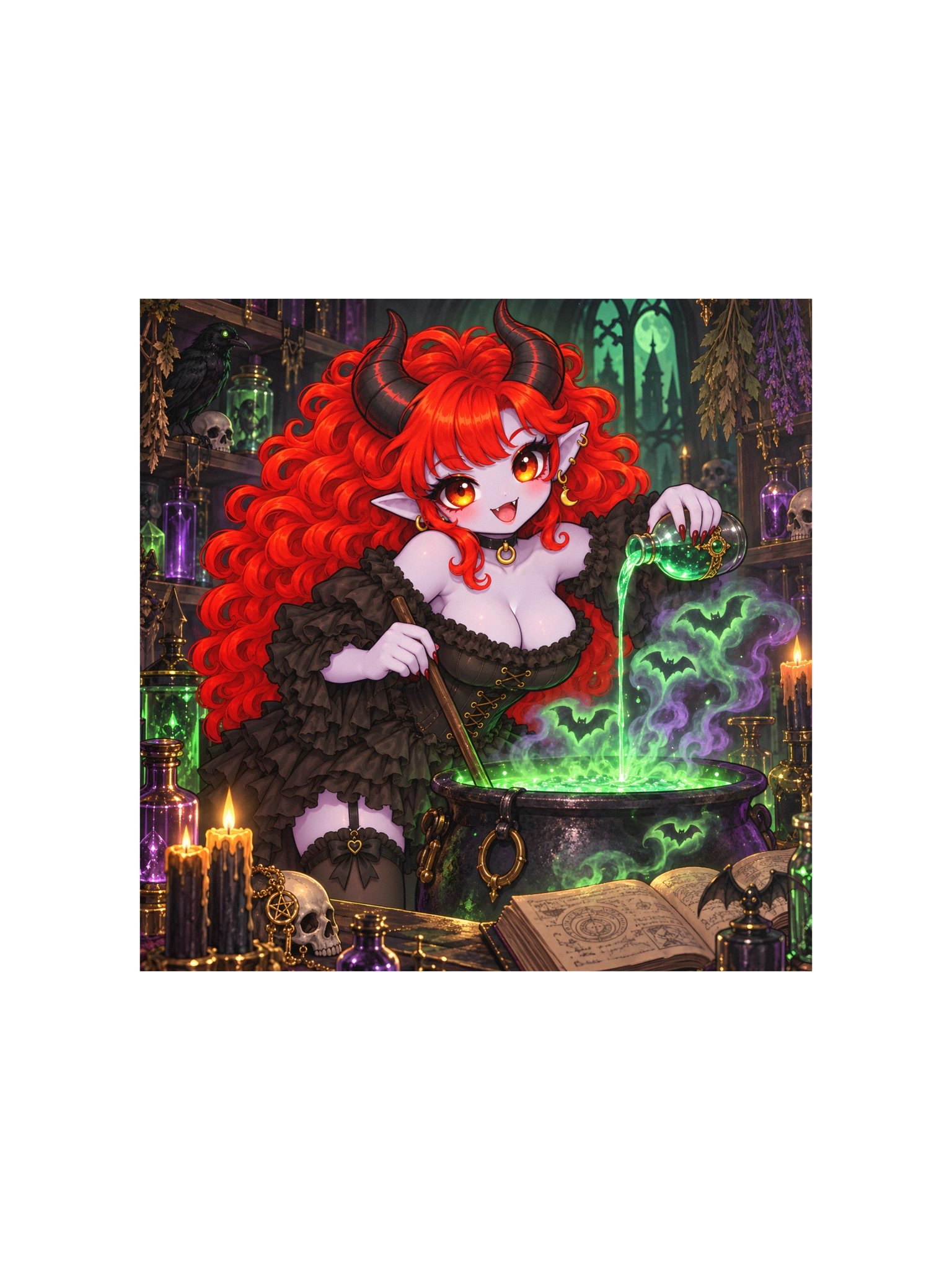 Gothic Demon Witch Alchemist Poster product image (1)
