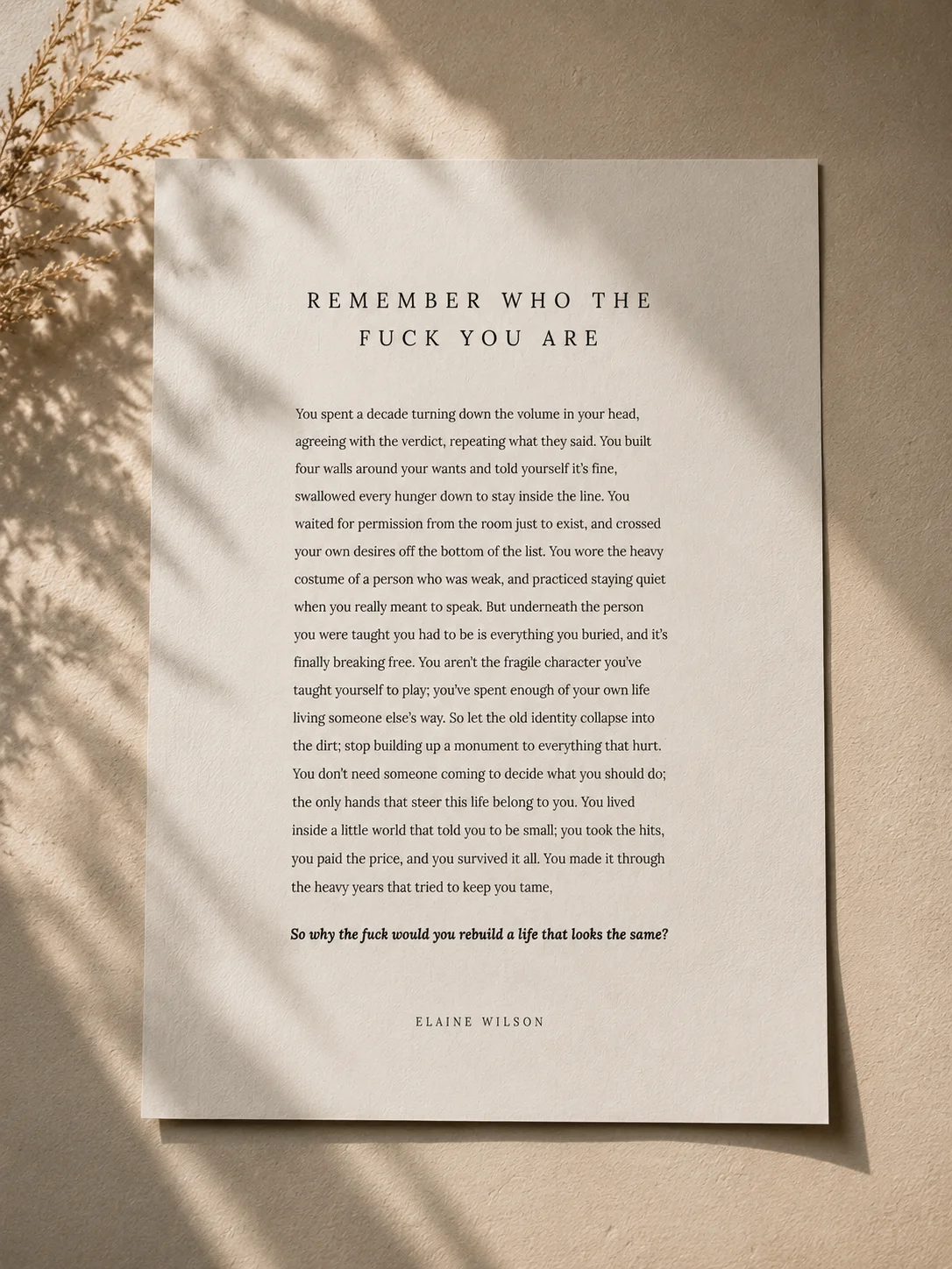 Remember Who The Fuck You Are | Digital Print product image (4)