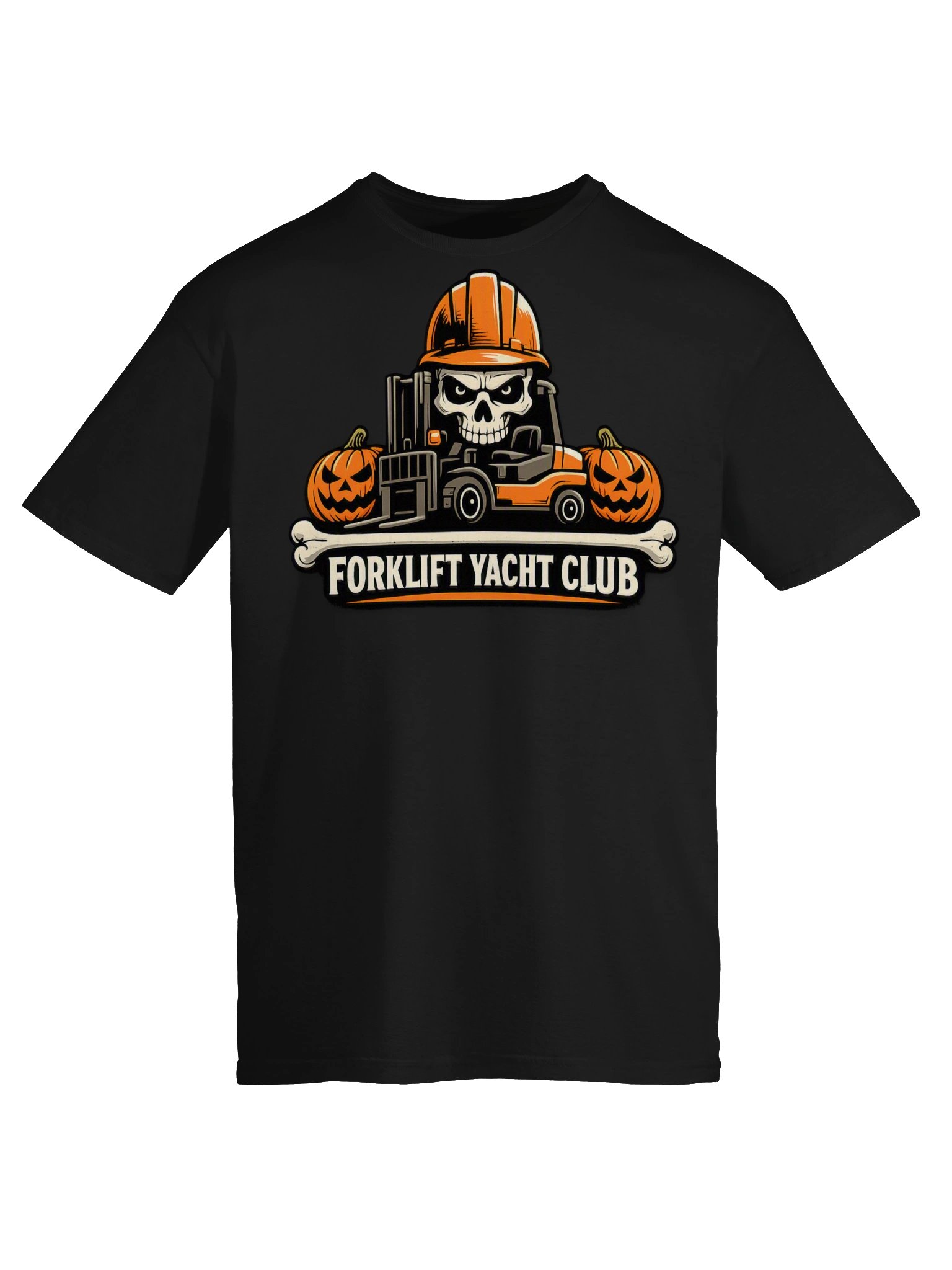 Skeleton Forklift Halloween Tee — Forklift Yacht Club product image (37)