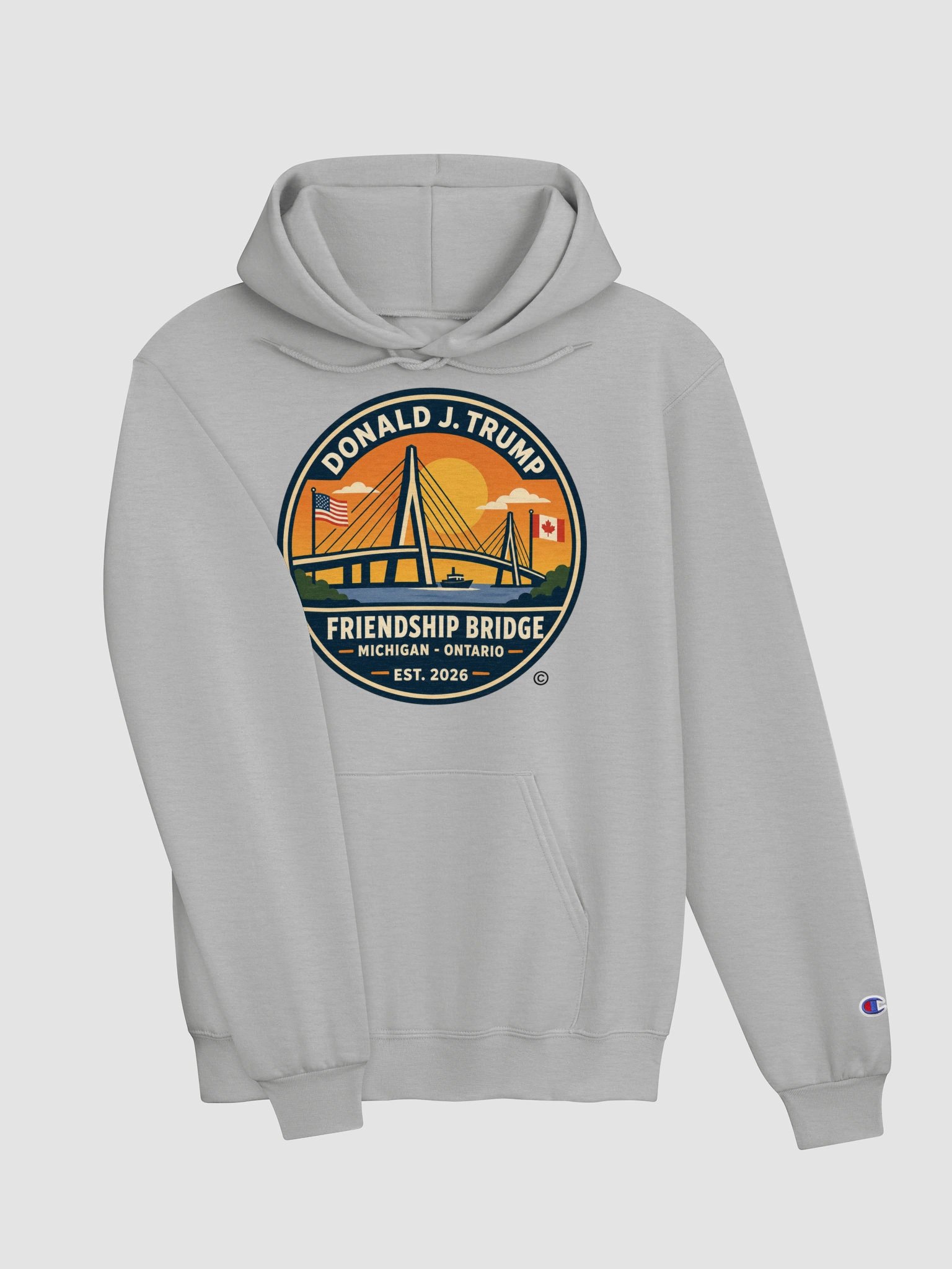 Champion Unisex Hoodie - Donald J. Trump Friendship Bridge™ product image (3)