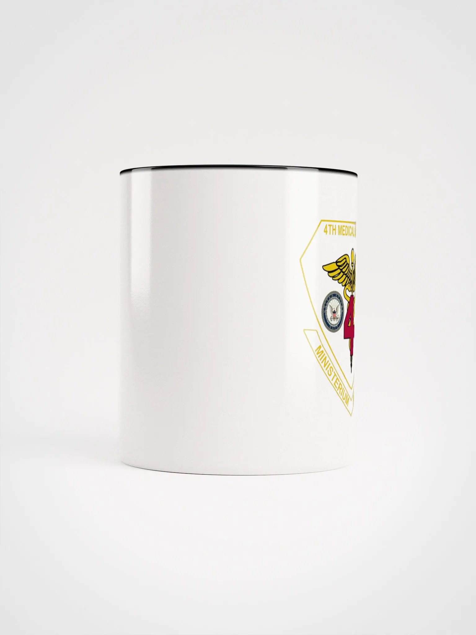 4th Medical Battalion: Coffee Cup White Exterior/Black Interior product image (5)