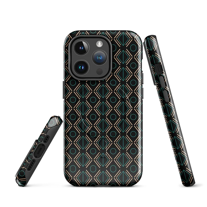 Aura iPhone 17 Tough MagSafe Case - Shockproof Dual-Layer Geometric Protective Cover product image (1)