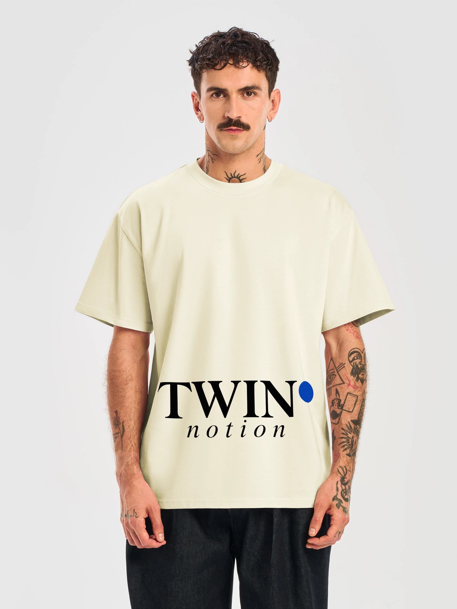 TWIN notion Tee - Faded Bone (2026) product image (5)
