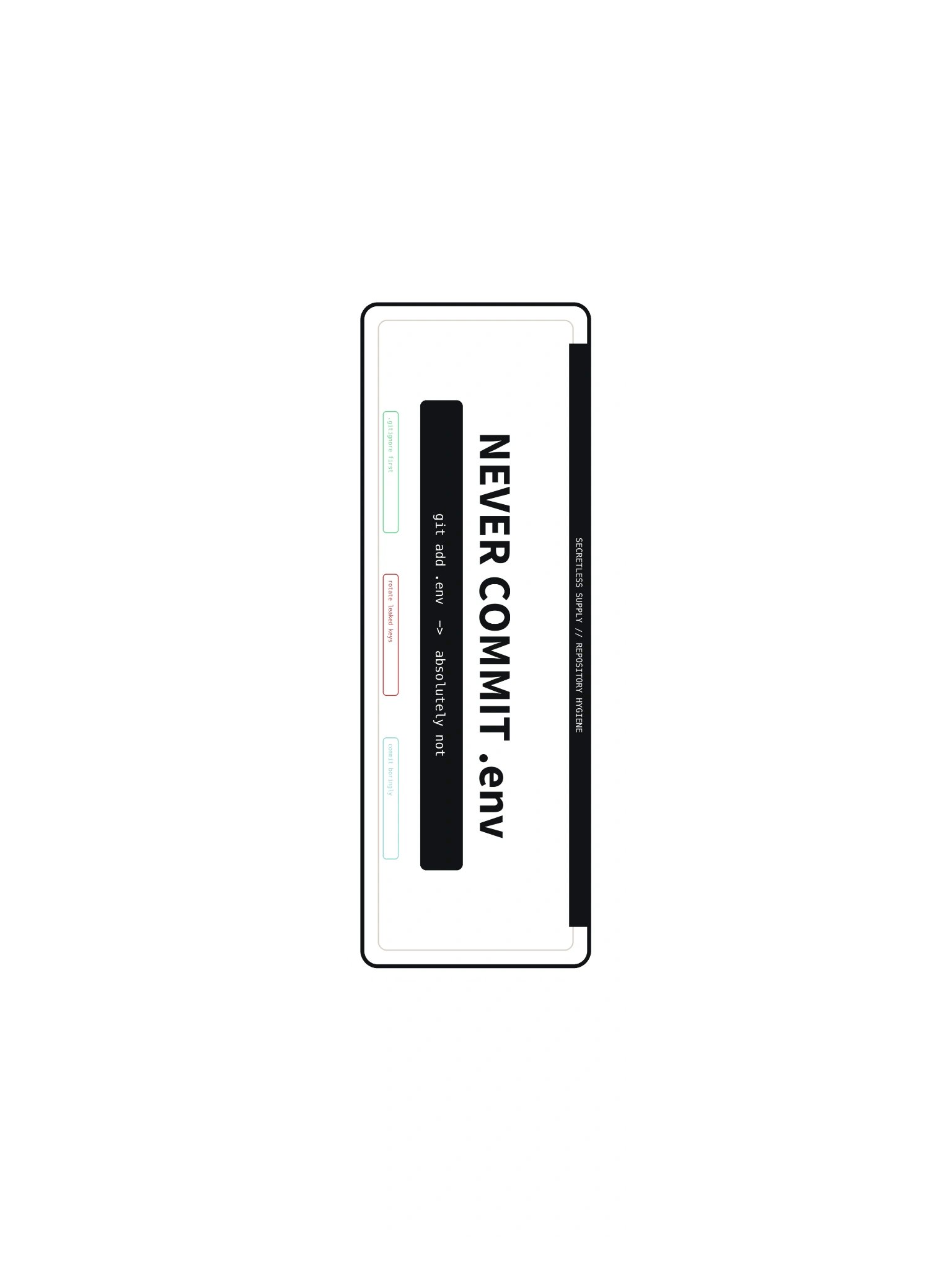 Never Commit .env Sticker product image (3)