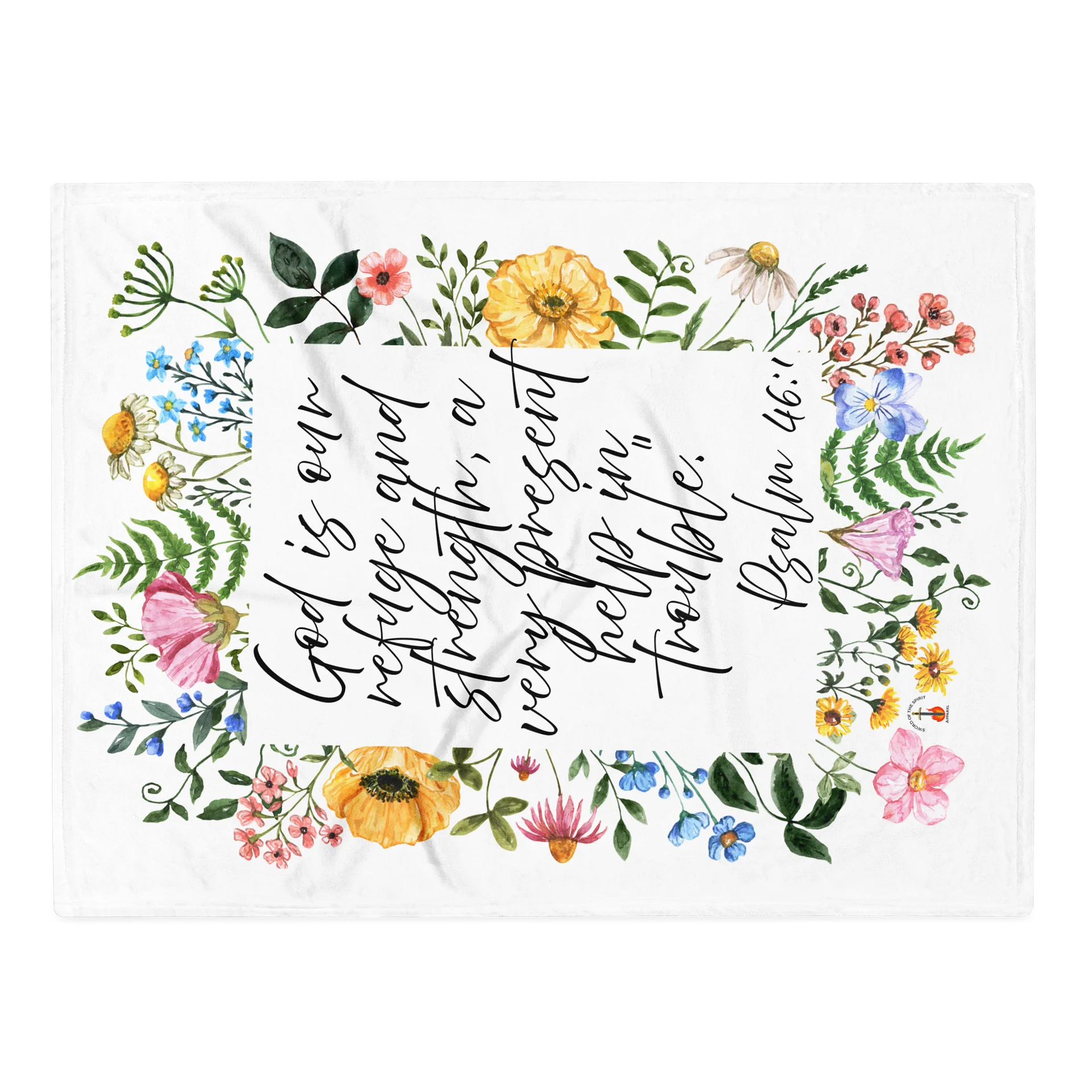 Psalm 46:1 Throw Blanket product image (1)