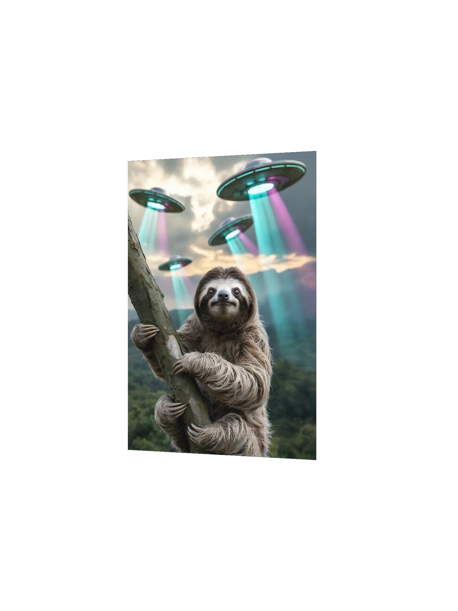 UFO / UAP Earth Arrival Poster – Extraterrestrial Encounter Wall Art product image (3)