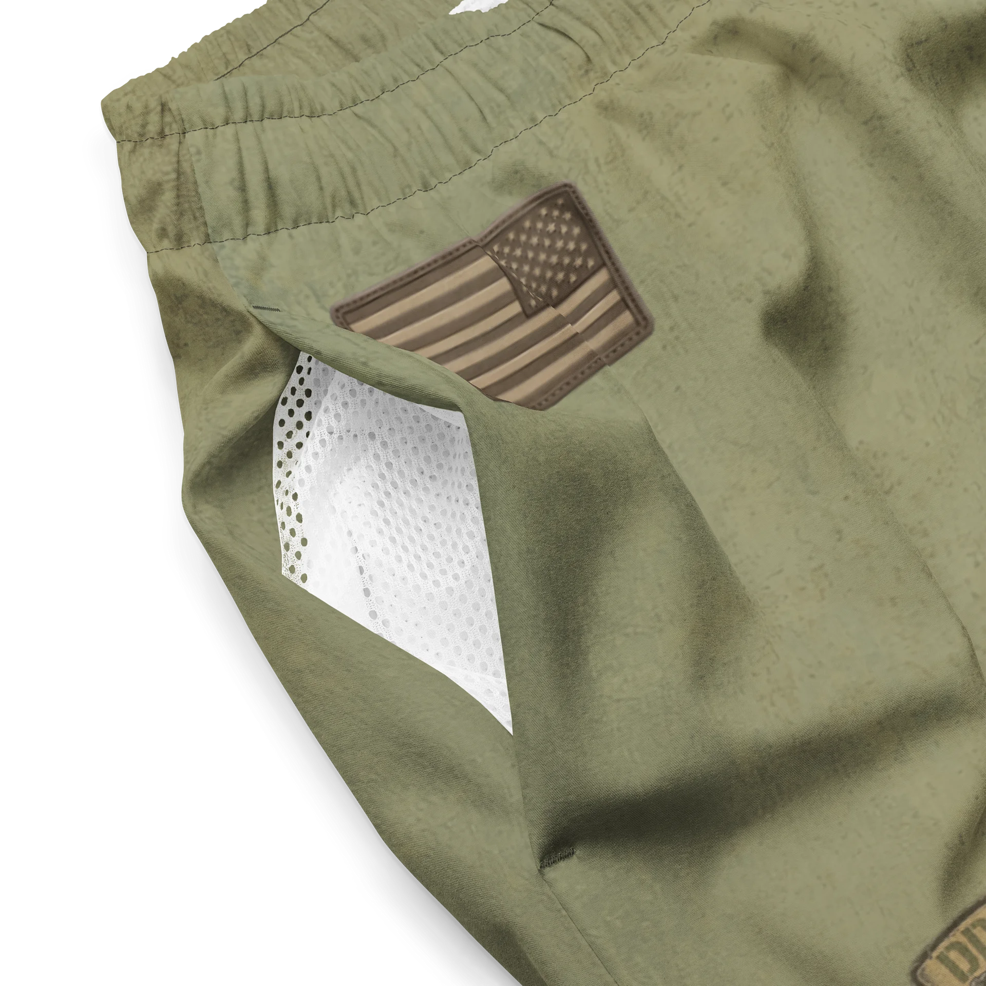Distressed OD Veteran Swim Trunks product image (3)