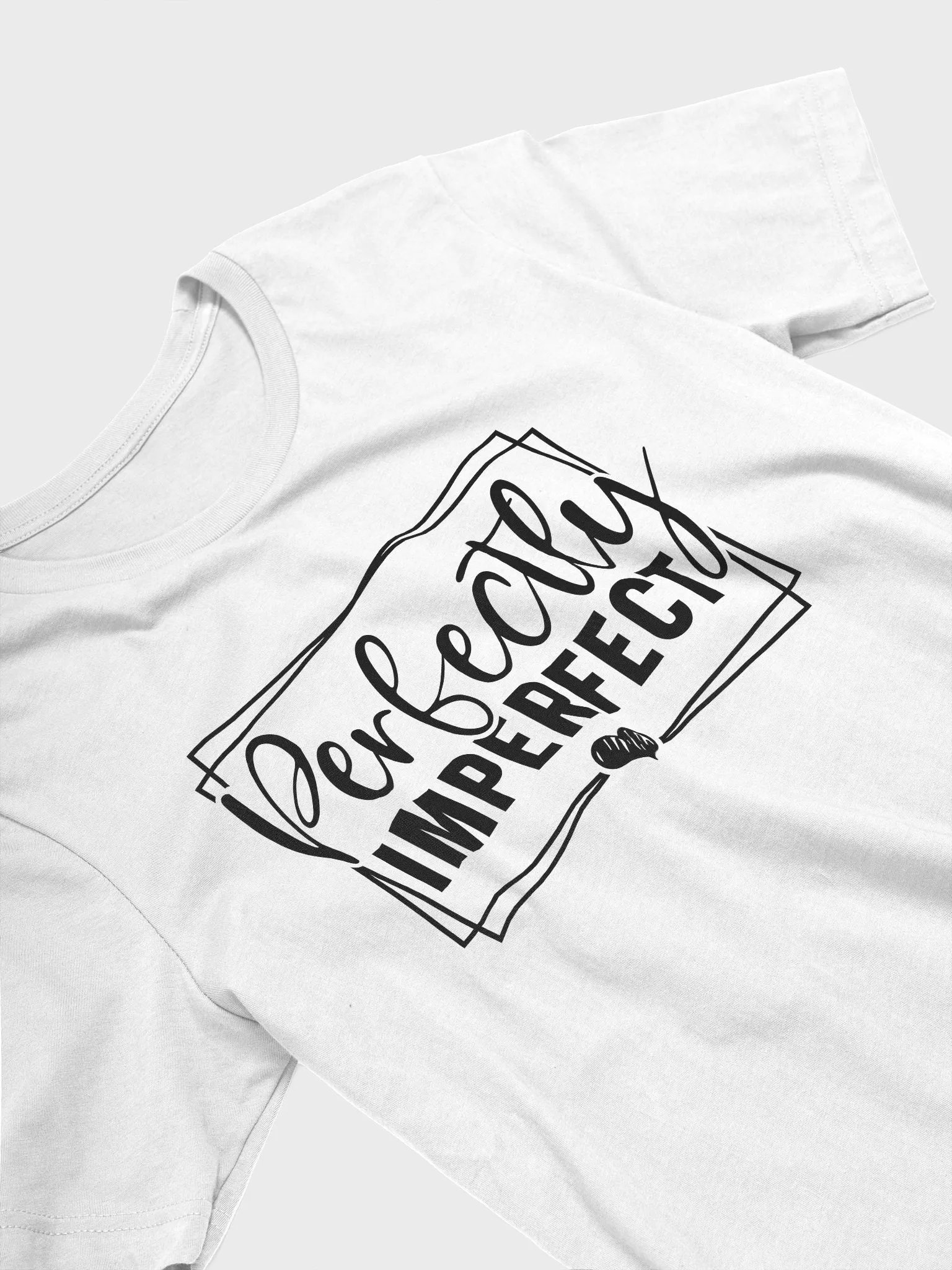 Perfectly Imperfect - Women's White T-Shirt product image (4)