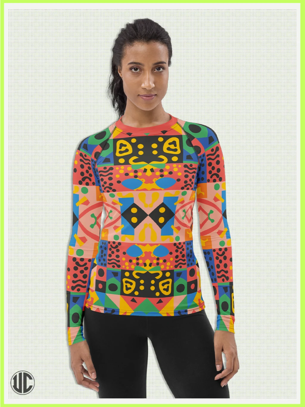 Vivid Memphis Style - Women's Rash Guard product image (5)