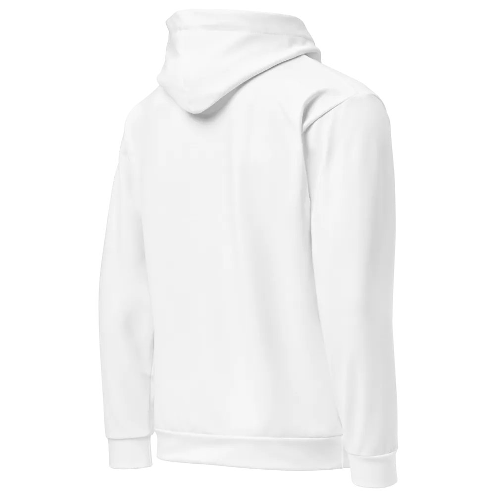 Luna Unisex Recycled Hoodie with Crescent Moon Design - White product image (5)