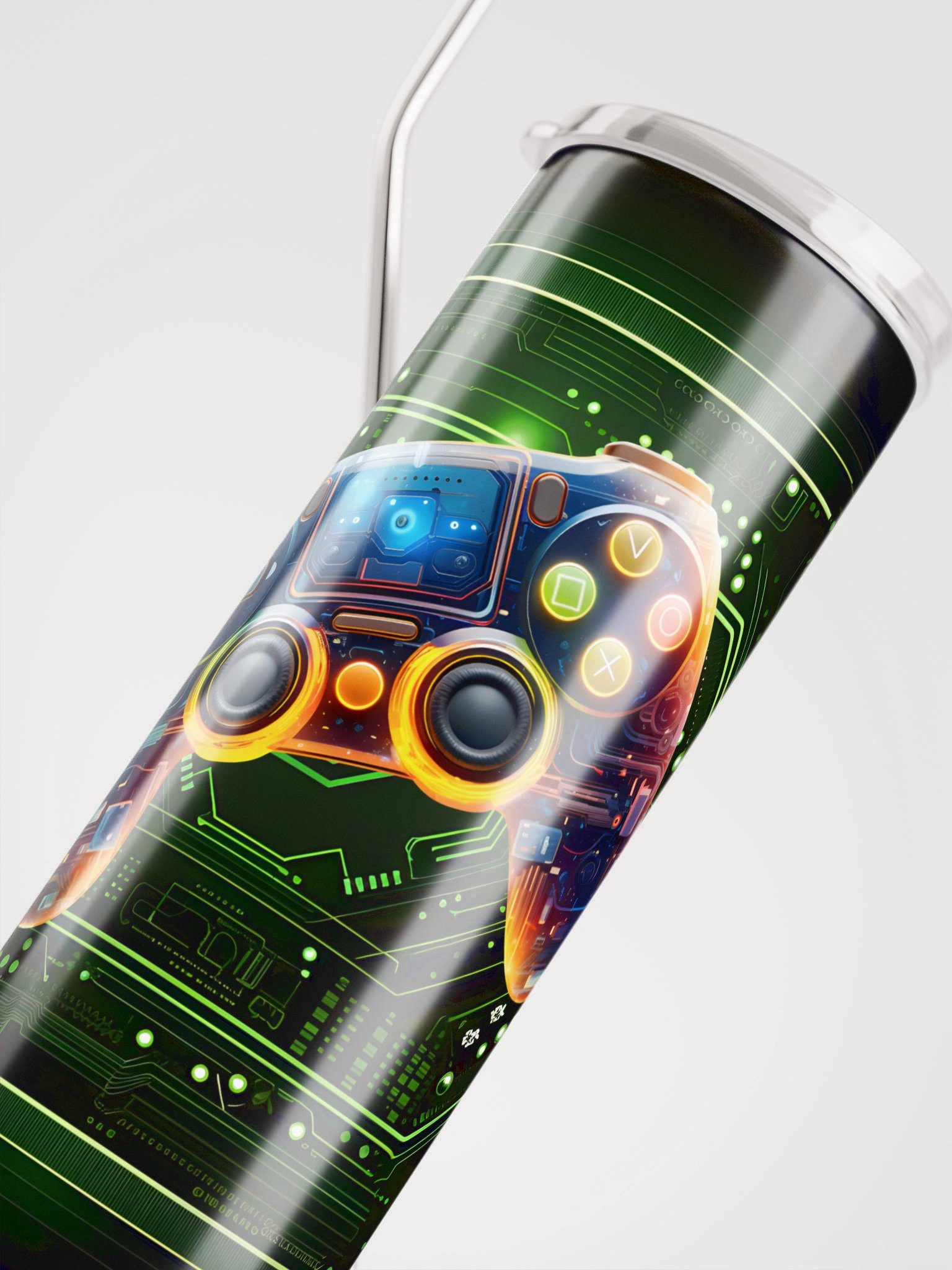 Futuristic Gaming Controller Stainless Steel Tumbler product image (8)
