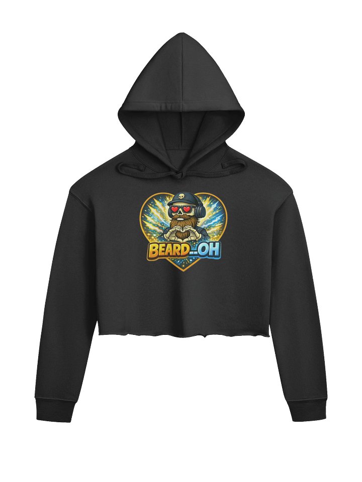 Beard__Oh Fleece Crop Hoodie product image (1)