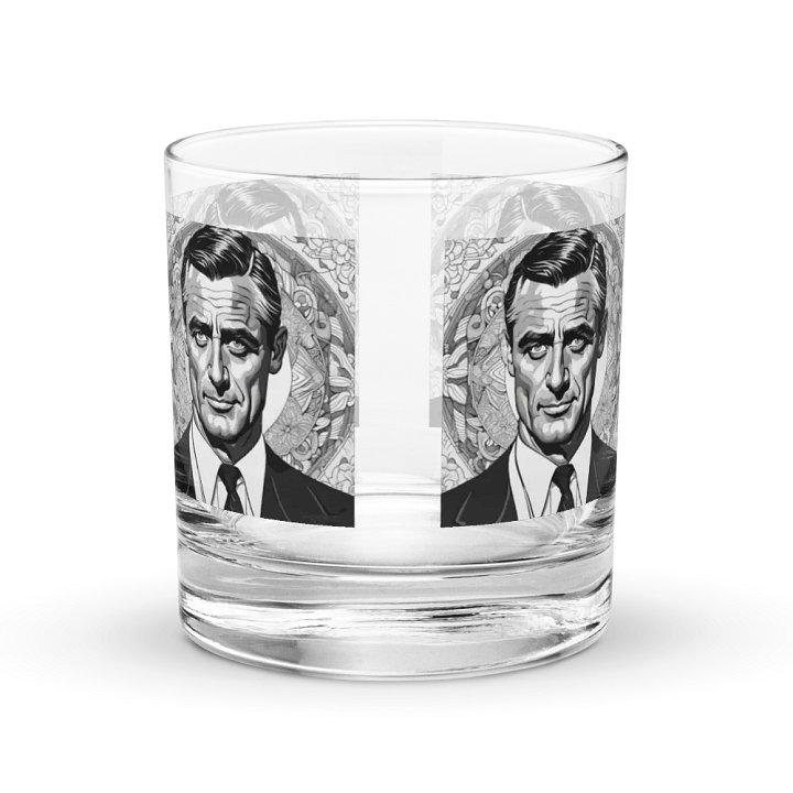 Symmetry in Monochrome: Set of 4 Stylized Portrait Rocks Glasses product image (1)