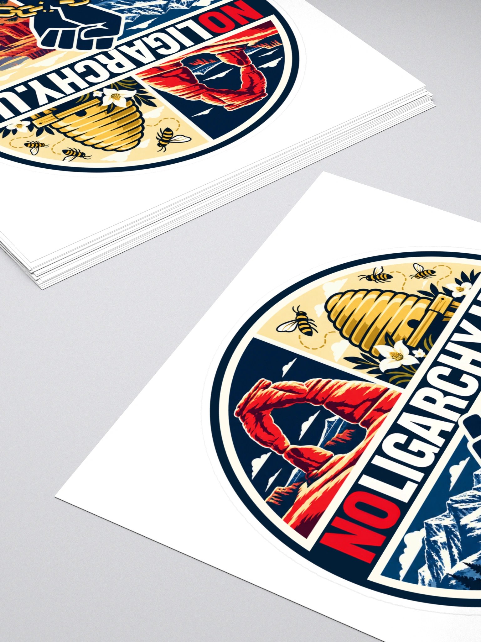 Utah NOLIGARCHY.US sticker product image (4)