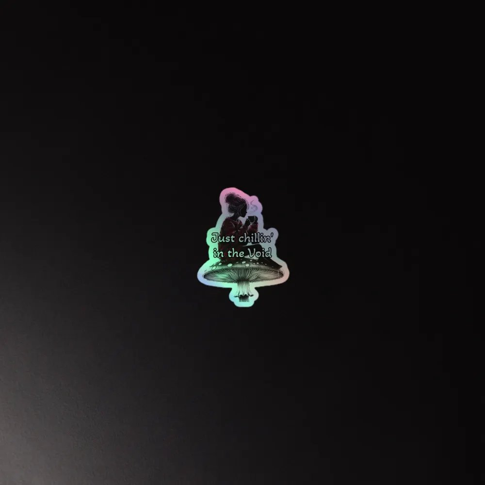 Chillin' in the Void Kiss-Cut Holographic Sticker product image (2)