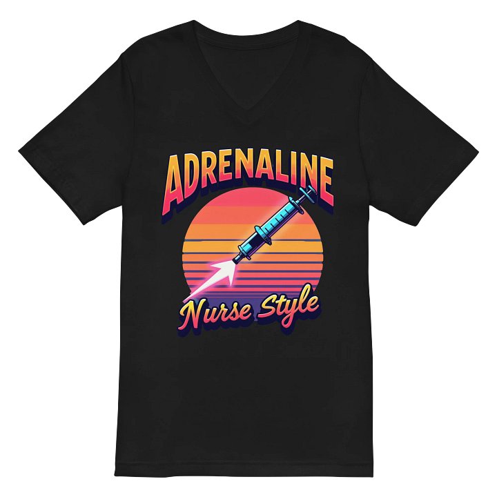 Adrenaline Nurse Style V-Neck Tee product image (3)