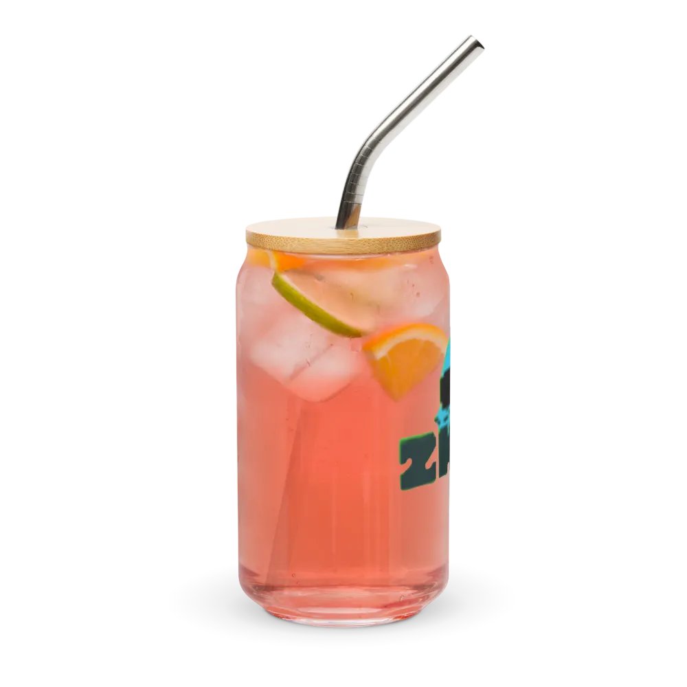ZKOT Can Shaped Glass + Lid & Straw - Show your Support - Drinkware product image (9)