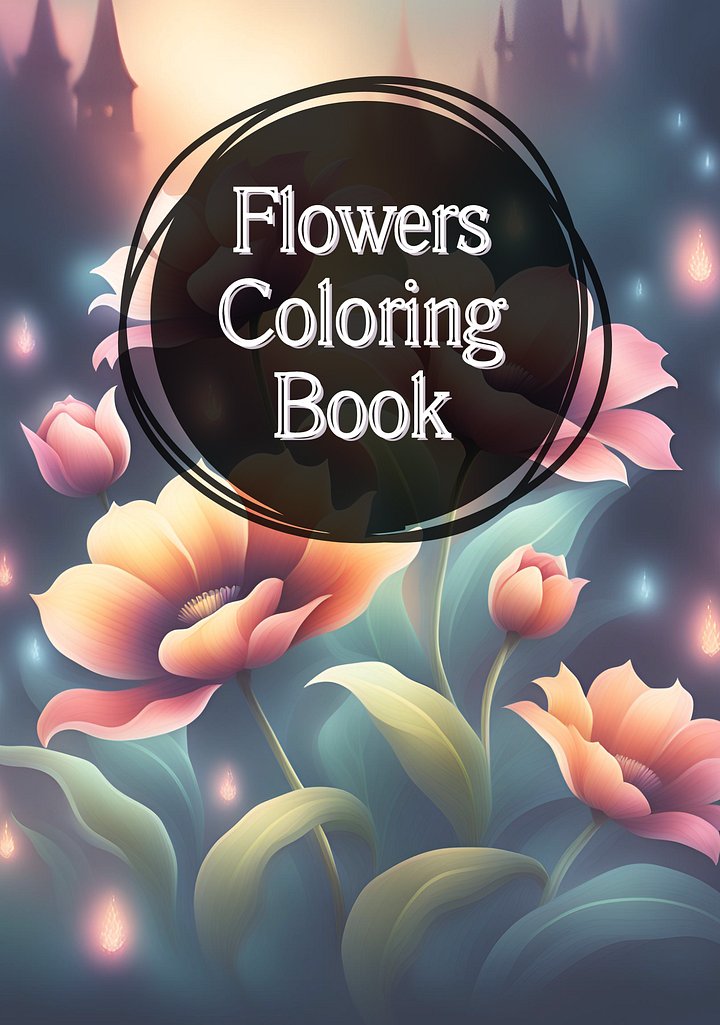 Flowers Coloring Book product image (1)