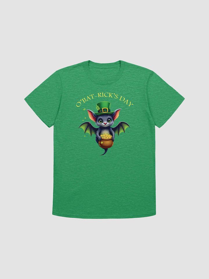 Cute St. Patrick’s Day Bat unisex T-Shirt – O’Bat-Rick’s Day Funny Irish Design product image (3)
