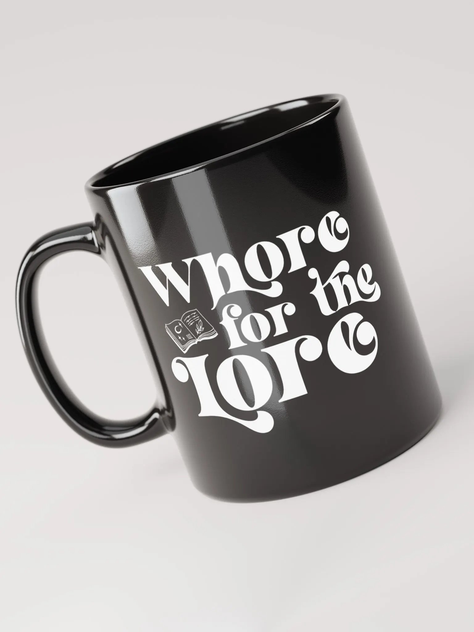 Whore for the Lore Black Mug product image (3)
